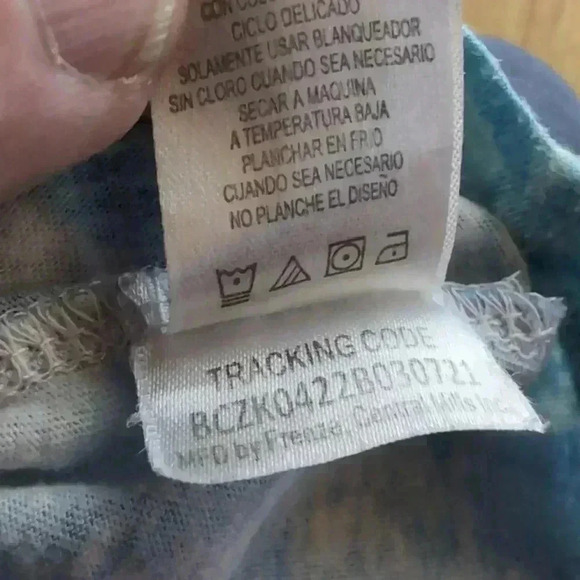 Bart Simpson Tripping on Squishy Tie-dye Tshirt Blue sz S - Picture 4 of 4